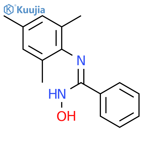 Benzenecarboximidamide, N-hydroxy-N'-(2,4,6-trimethylphenyl)- structure