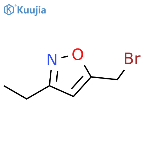 5-(bromomethyl)-3-ethyl-1,2-oxazole structure
