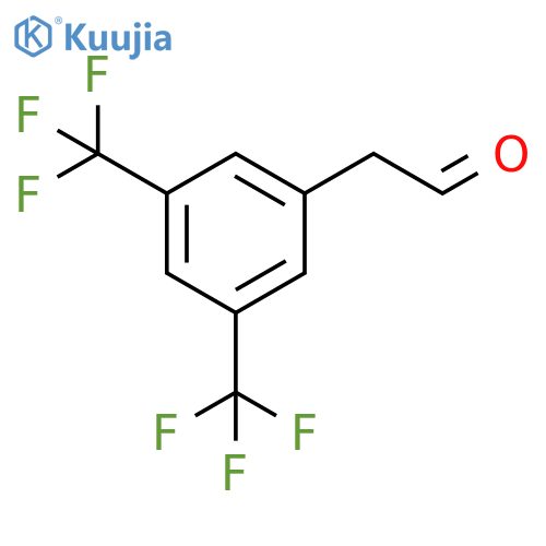 2-[3,5-bis(trifluoromethyl)phenyl]acetaldehyde structure