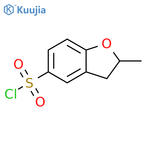2-methyl-2,3-dihydro-1-benzofuran-5-sulfonyl chloride structure