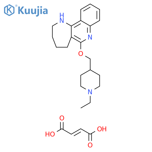 1H-Azepino[3,2-c]quinoline,6-[(1-ethyl-4-piperidinyl)methoxy]-2,3,4,5-tetrahydro-,(2E)-2-butenedioate (1:1) structure