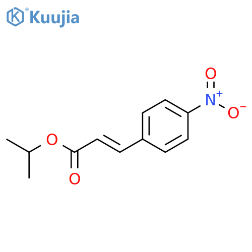 2-Propenoic acid, 3-(4-nitrophenyl)-, 1-methylethyl ester, (2E)- structure