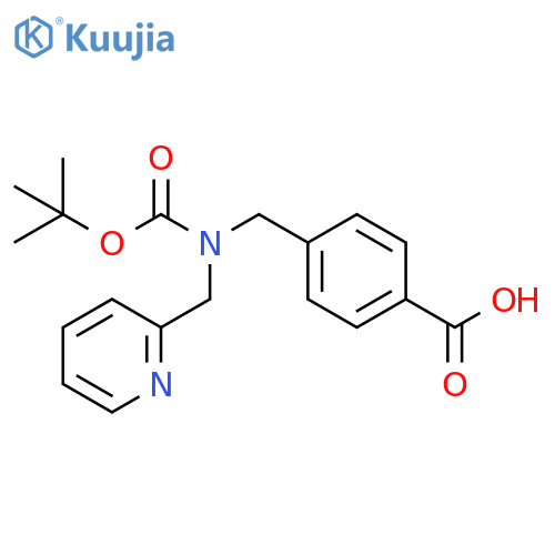 Benzoic acid,4-[[[(1,1-dimethylethoxy)carbonyl](2-pyridinylmethyl)amino]methyl]- structure