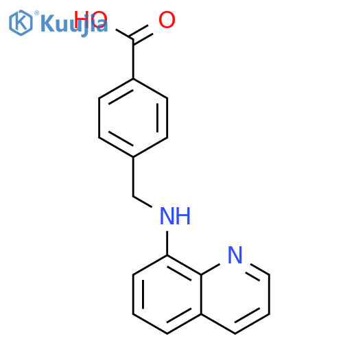 Benzoic acid, 4-[(8-quinolinylamino)methyl]- structure