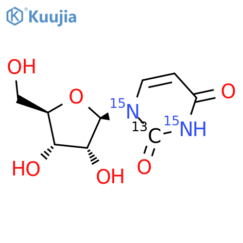 Uridine-2-13C-1,3-15N2 structure