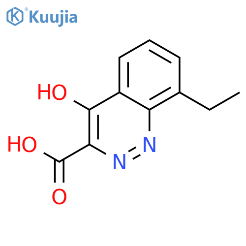 8-ethyl-4-hydroxy-3-Cinnolinecarboxylic acid structure
