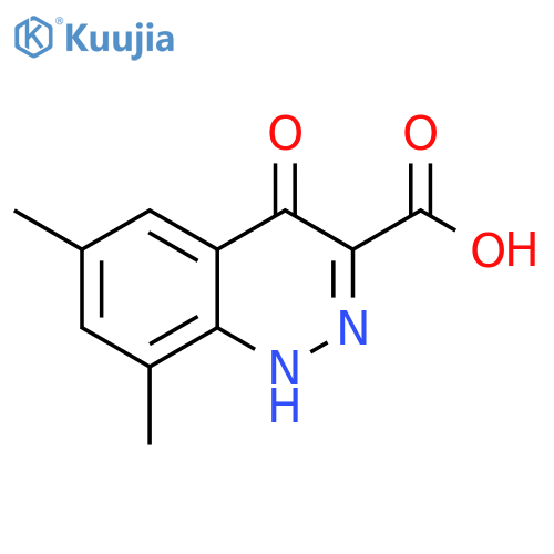 6,8-Dimethyl-4-oxo-1,4-dihydrocinnoline-3-carboxylic acid structure