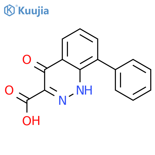 4-Oxo-8-phenyl-1,4-dihydrocinnoline-3-carboxylic acid structure