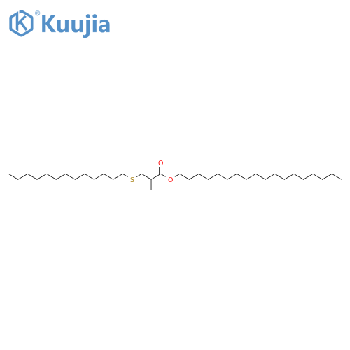 Propanoic acid,2-methyl-3-(tridecylthio)-, octadecyl ester structure