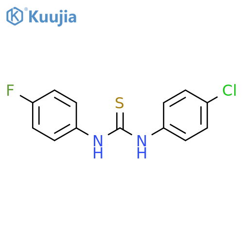 1-(4-chlorophenyl)-3-(4-fluorophenyl)thiourea structure