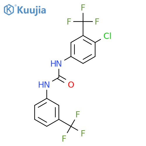 N-(4-chloro-3-trifluoromethyl-phenyl)-N'-(3-trifluoromethyl-phenyl)-urea structure