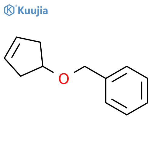(cyclopent-3-en-1-yloxy)methylbenzene structure