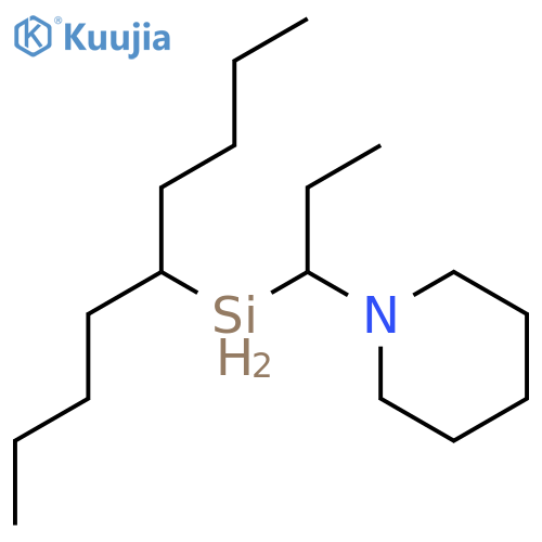 1-butylpentyl-[1-(1-piperidyl)propyl]silicon structure