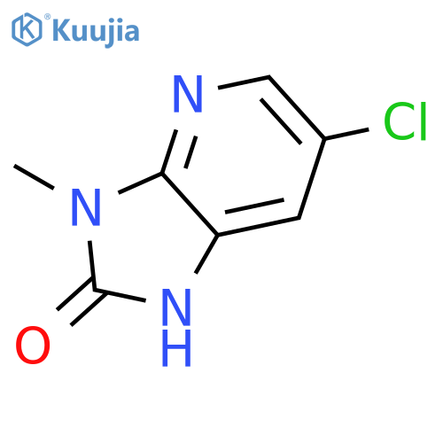 6-Chloro-3-methyl-1H-imidazo4,5-bpyridin-2(3H)-one structure