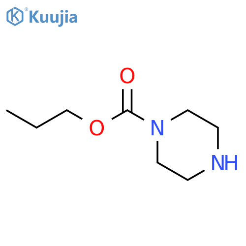 1-Piperazinecarboxylicacid, propyl ester structure