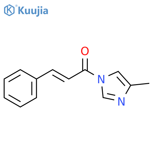 1H-Imidazole, 4-methyl-1-[(2E)-1-oxo-3-phenyl-2-propenyl]- structure