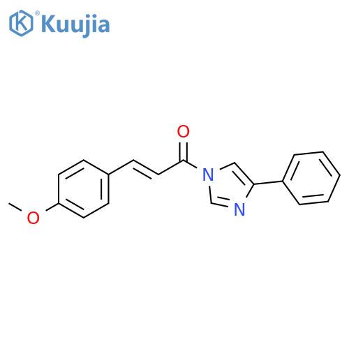 1H-Imidazole, 1-[(2E)-3-(4-methoxyphenyl)-1-oxo-2-propenyl]-4-phenyl- structure