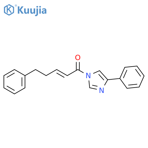 1H-Imidazole, 1-[(2E)-1-oxo-5-phenyl-2-pentenyl]-4-phenyl- structure