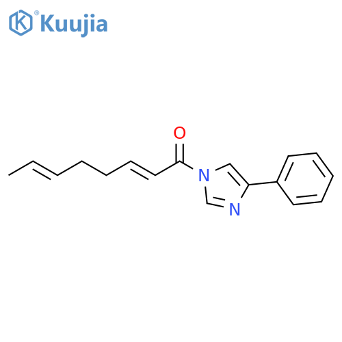 1H-Imidazole, 1-[(2E,6E)-1-oxo-2,6-octadienyl]-4-phenyl- structure