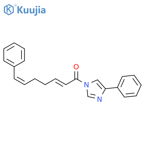 1H-Imidazole, 1-[(2E,6Z)-1-oxo-7-phenyl-2,6-heptadienyl]-4-phenyl- structure