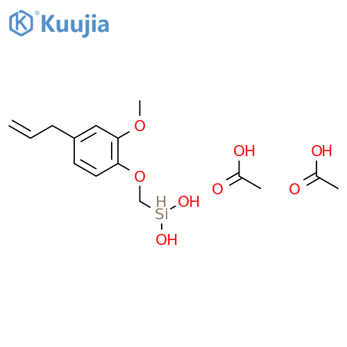 Silanediol, [2-methoxy-4-(2-propenyl)phenoxy]methyl-, diacetate structure