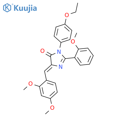 4H-Imidazol-4-one,  5-[(2,4-dimethoxyphenyl)methylene]-3-(4-ethoxyphenyl)-3,5-dihydro-2-(2-methoxyphenyl)- structure