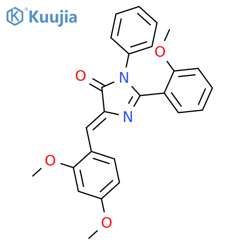 4H-Imidazol-4-one,  5-[(2,4-dimethoxyphenyl)methylene]-3,5-dihydro-2-(2-methoxyphenyl)-3-phenyl- structure