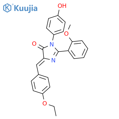 4H-Imidazol-4-one,  5-[(4-ethoxyphenyl)methylene]-3,5-dihydro-3-(4-hydroxyphenyl)-2-(2-methoxyphenyl)- structure