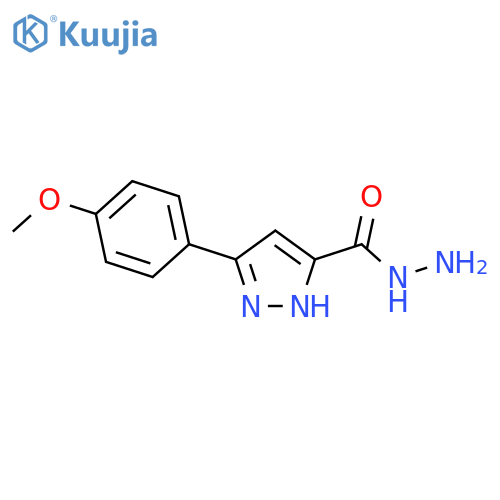 3-(4-methoxyphenyl)-1H-pyrazole-5-carbohydrazide structure