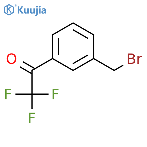 1-3-(bromomethyl)phenyl-2,2,2-trifluoroethan-1-one structure