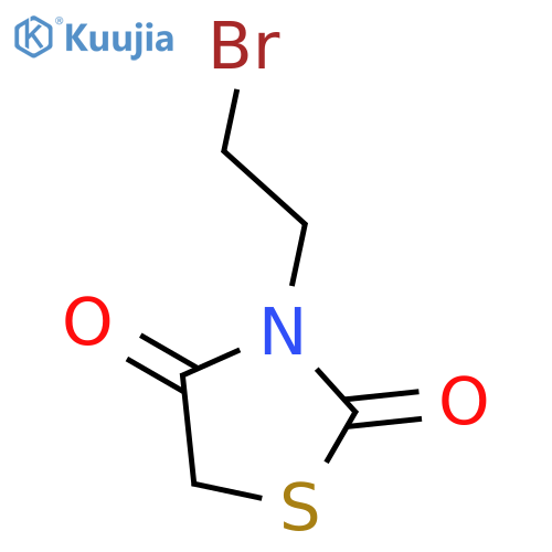 3-(2-bromoethyl)-1,3-thiazolidine-2,4-dione structure