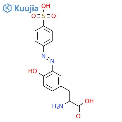 L-Tyrosine, 3-[(4-sulfophenyl)azo]- structure
