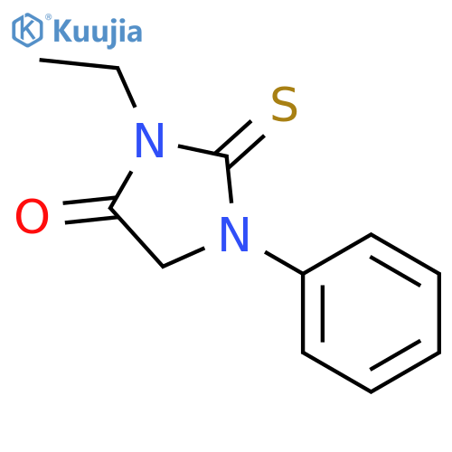 3-ethyl-1-phenyl-2-sulfanylideneimidazolidin-4-one structure