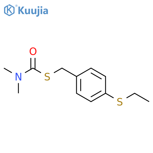 Carbamothioic acid, dimethyl-, S-[[4-(ethylthio)phenyl]methyl] ester structure