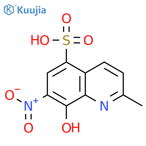 5-Quinolinesulfonic acid, 8-hydroxy-2-methyl-7-nitro- structure