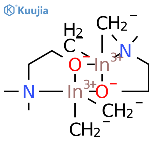 Indium, bis[μ-[2-(dimethylamino-κN)ethanolato-κO:κO]]tetramethyldi- structure