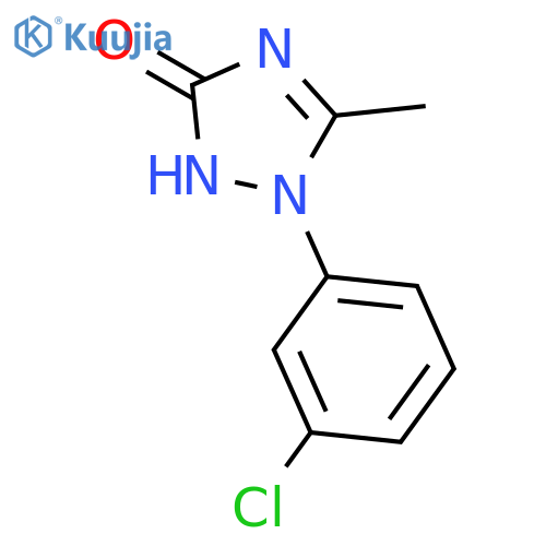 3H-1,2,4-Triazol-3-one, 1-(3-chlorophenyl)-1,2-dihydro-5-methyl- structure