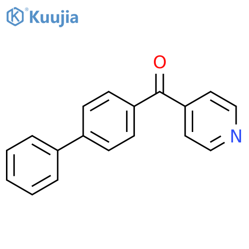 Methanone, [1,1'-biphenyl]-4-yl-4-pyridinyl- structure