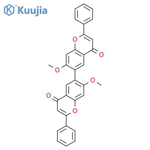 [6,6'-Bi-4H-1-benzopyran]-4,4'-dione, 7,7'-dimethoxy-2,2'-diphenyl- structure