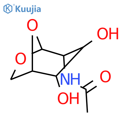 β-D-Glucopyranose, 2-(acetylamino)-1,6-anhydro-2-deoxy- structure