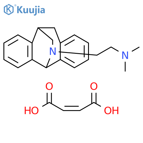 2-[10,11-dihydro-5H-5,10-(epiminomethano)dibenzo[a,d][7]annulen-12-yl]-N,N-dimethylethanamine di[(2E)-but-2-enedioate] structure