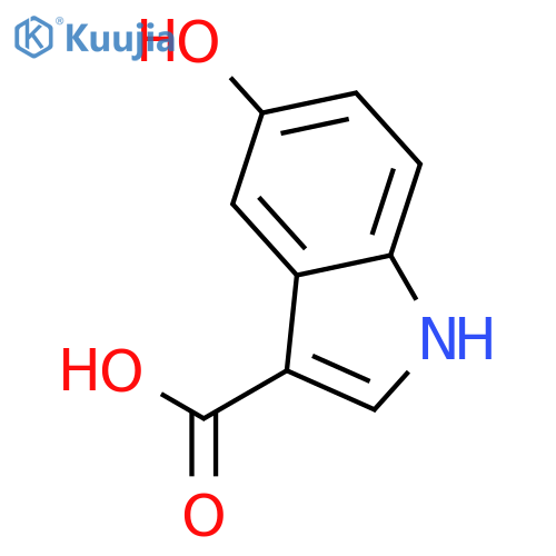 5-Hydroxy-1H-indole-3-carboxylic acid structure