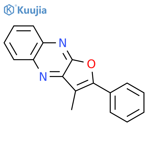 FURO[2,3-B]QUINOXALINE, 3-METHYL-2-PHENYL- structure