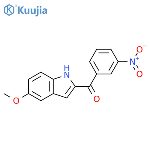 Methanone, (5-methoxy-1H-indol-2-yl)(3-nitrophenyl)- structure