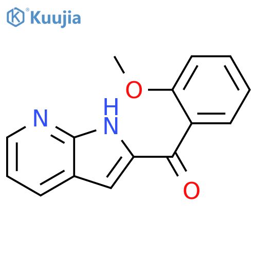 Methanone, (2-methoxyphenyl)-1H-pyrrolo[2,3-b]pyridin-2-yl- structure