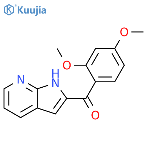 Methanone, (2,4-dimethoxyphenyl)-1H-pyrrolo[2,3-b]pyridin-2-yl- structure