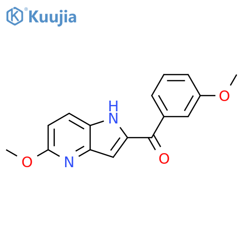 Methanone,(3-methoxyphenyl)(5-methoxy-1H-pyrrolo[3,2-b]pyridin-2-yl)- structure