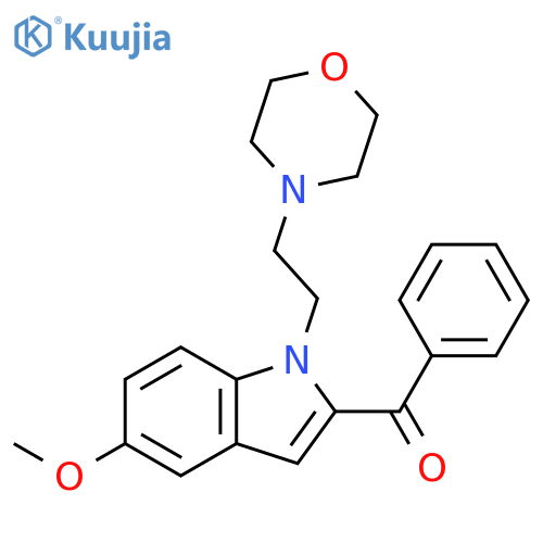 Methanone, [5-methoxy-1-[2-(4-morpholinyl)ethyl]-1H-indol-2-yl]phenyl- structure