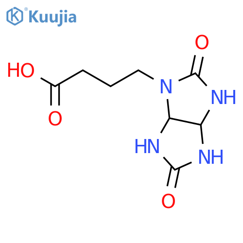Imidazo[4,5-d]imidazole-1(2H)-butanoicacid, hexahydro-2,5-dioxo- structure