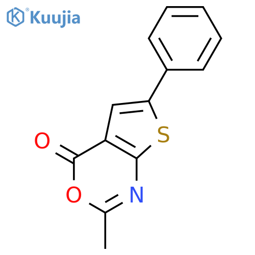 2-Methyl-6-phenyl-4H-thieno[2,3-d][1,3]oxazin-4-one structure